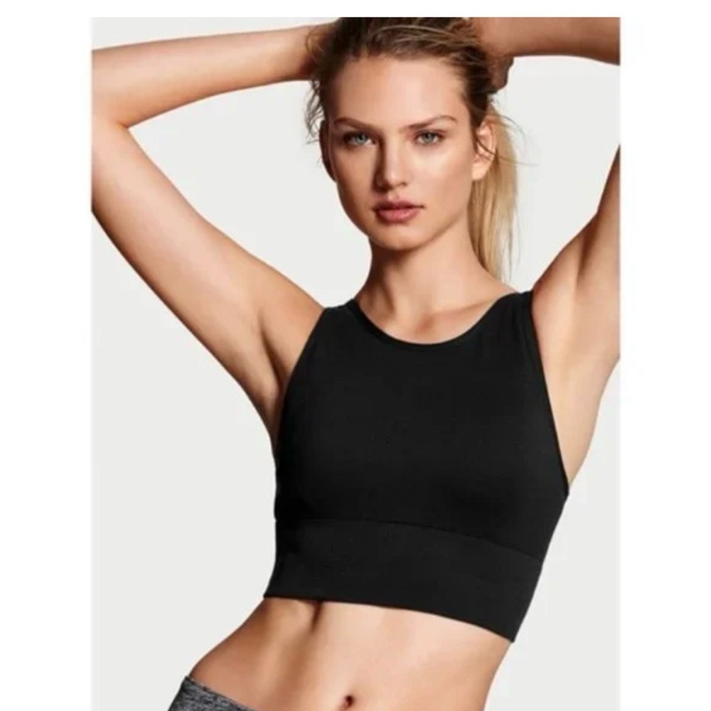 Victoria Secret Size Small Black Racerback Sports Bra